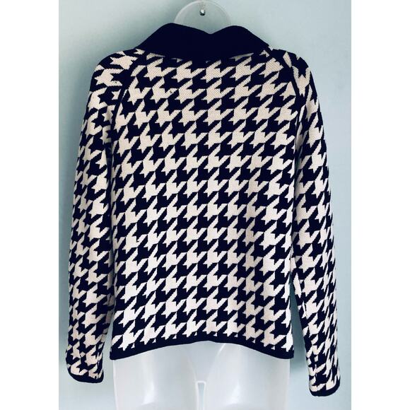Worth New York 100% Wool Sweater Small Black and White - Picture 4 of 11